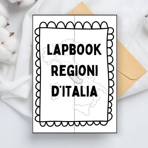 Lapbook regioni italiane da stampare