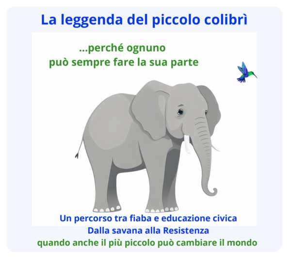 La leggenda del piccolo colibrì; un percorso tra fiaba e educazione civica-dalla savana alla Resistenza