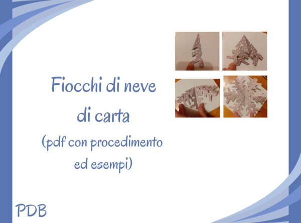 Fiocchi di neve di carta