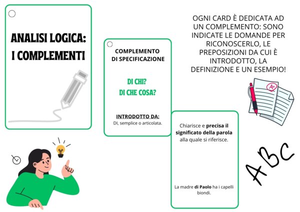 Analisi logica: i complementi.