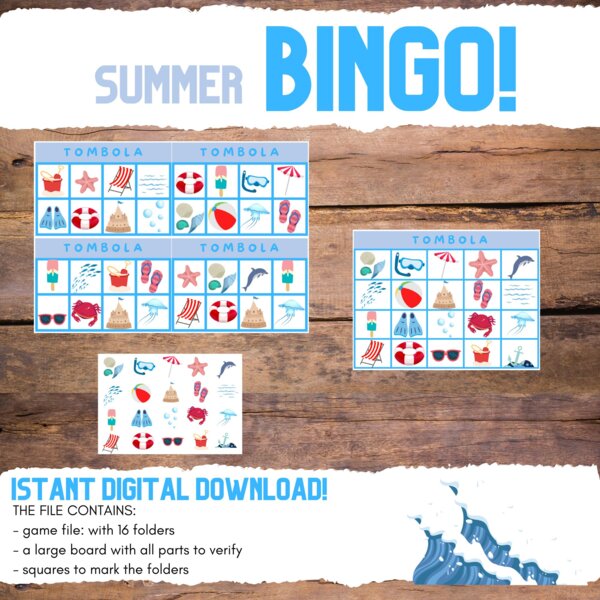 TOMBOLA DEL MARE_ SUMMER BINGO