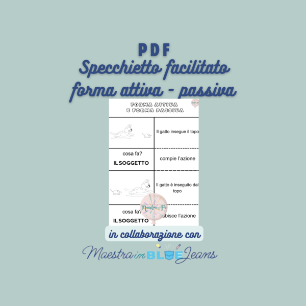 Specchietto forma attiva e passiva