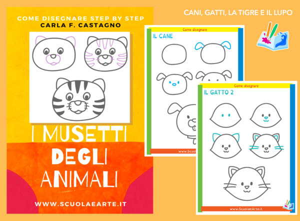 Come disegnare step by step: cani e gatti