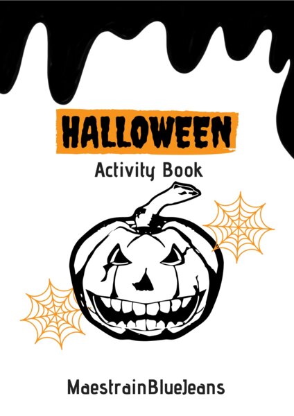Halloween activity book