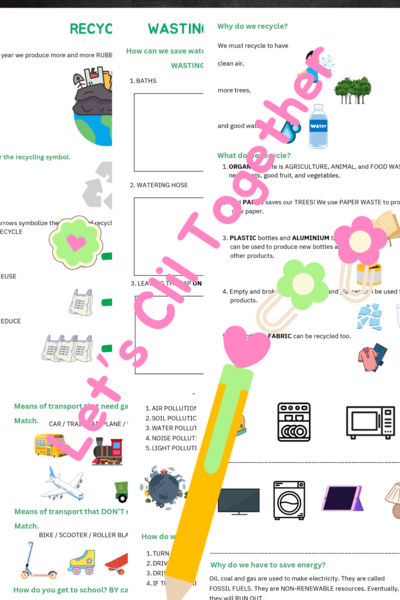 Clil - Primary School - Technology;Recycling/Saving Water/Transport/Energy