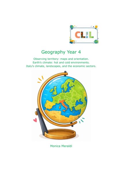 CLIL Geography classe 4^