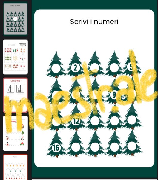 Quaderno per compiti a tema Natale