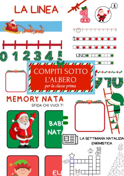 Compiti sotto l'albero per la classe prima
