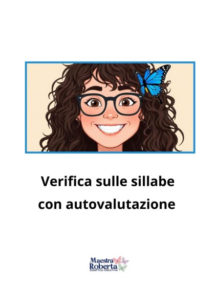 VERIFICA SULLE SILLABE CON AUTOVALUTAZIONE