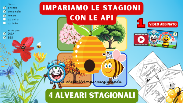 LE STAGIONI - LE API - COSTRUISCO 4 ALVEARI - 1 VIDEO EDUCATIVO