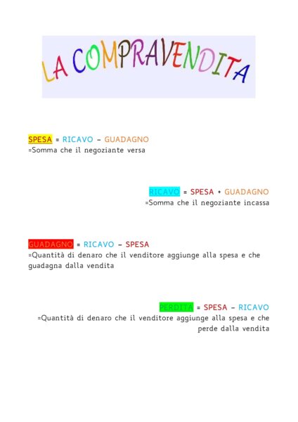 La compravendita