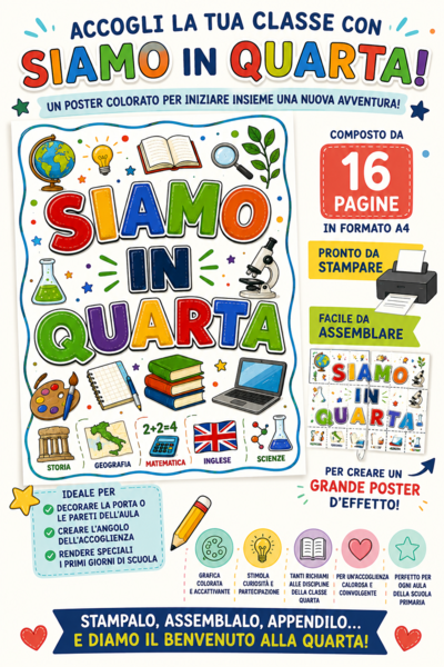 POSTER: SIAMO IN QUARTA