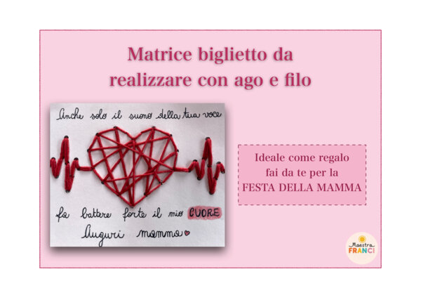 Biglietto ago e filo