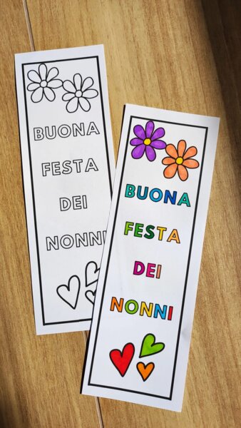 Segnalibro per la festa dei nonni
