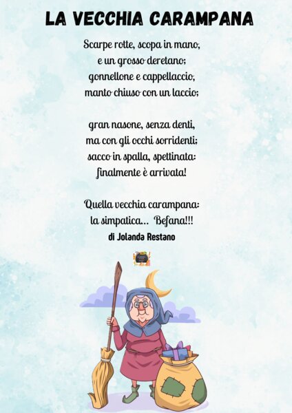 Filastrocca "LA VECCHIA CARAMPANA" di Jolanda Restano
