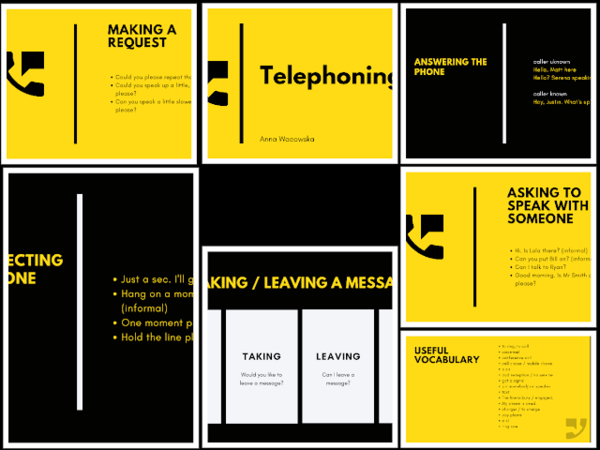 Conversazione al telefono in inglese