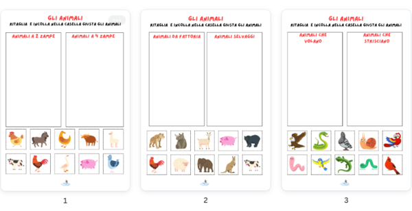 GLI ANIMALI