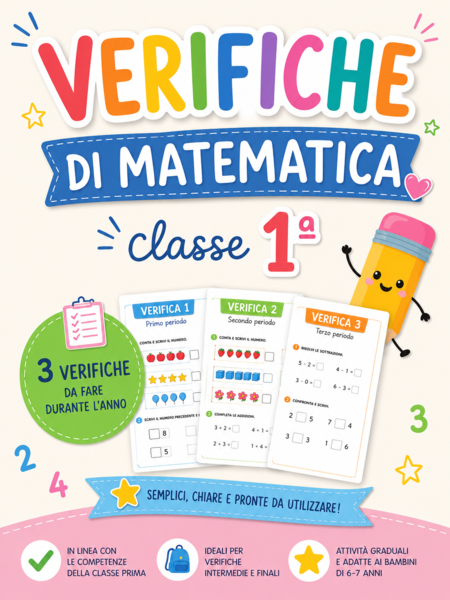 Verifiche di matematica per la classe prima