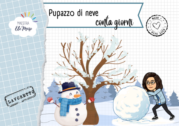 Pupazzo di neve "Conta-Giorni"