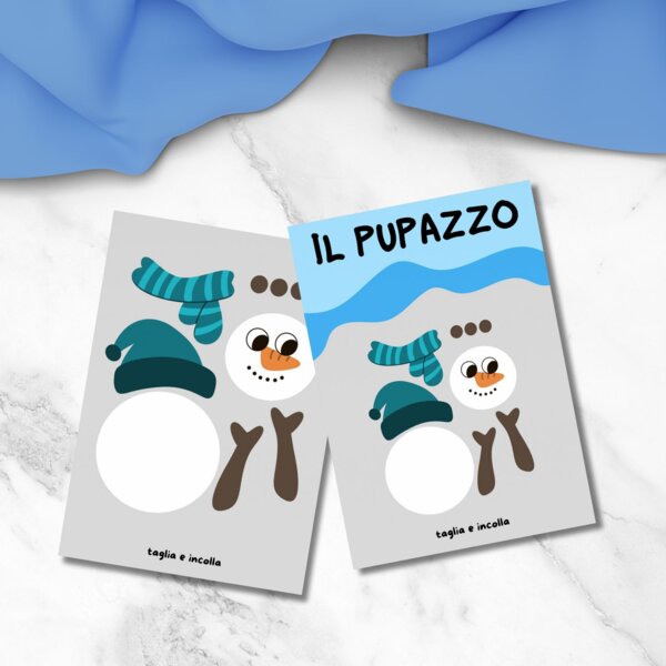 Lavoretto pupazzo di neve
