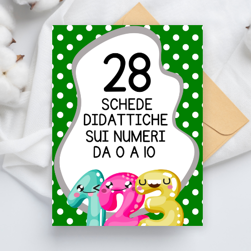 Schede didattiche numeri da 0 a 10