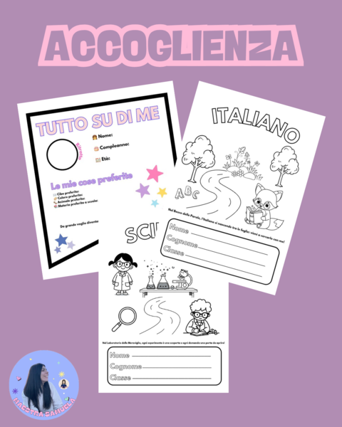 Accoglienza ✨️ set di copertine e festone personalizzabile