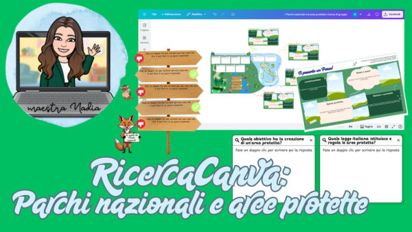 Ricerca di geografia su Canva: Parchi Nazionali italiani e aree protette