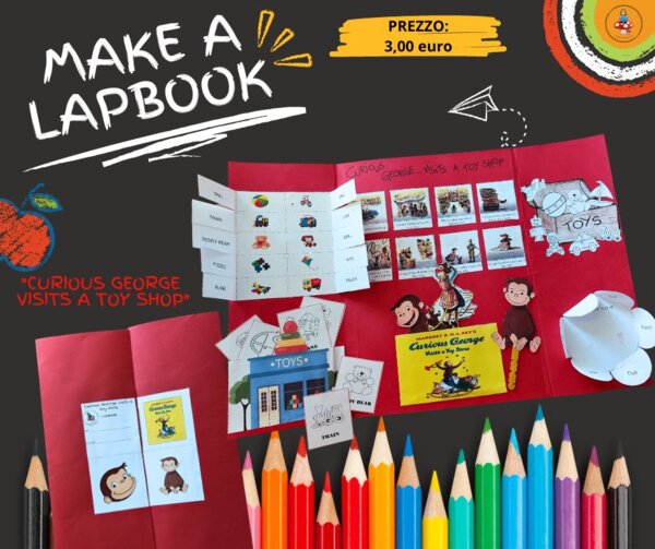 LAPBOOK "Curious George visits a toy shop"