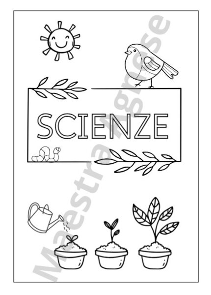 copertina quaderno di scienze