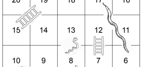 Scheda gioco SCALE E SERPENTI