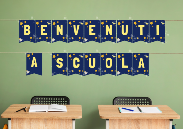 Bandierine “Benvenuti a scuola” – Back to school