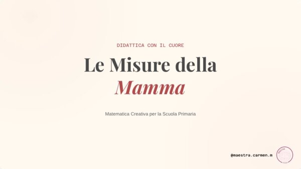 LE MISURE DELLA MAMMA