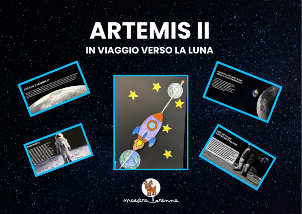 Razzo spaziale - in viaggio verso la Luna