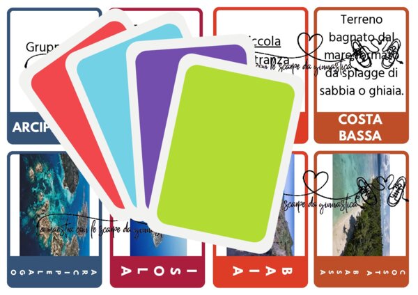 Flash Cards sull'ambiente del mare