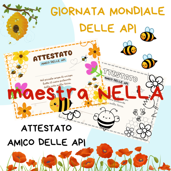 attestato amico delle api