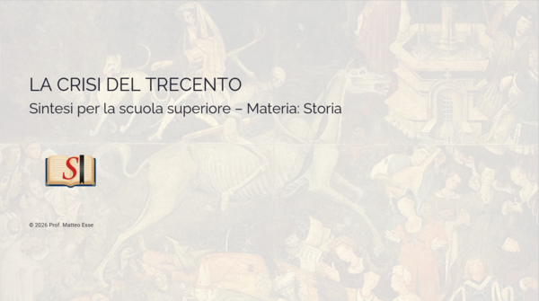La Crisi del Trecento e la Guerra dei Cent'anni | Presentazione PPTX Pronta per la Classe