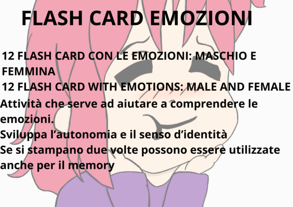 FLASH CARD EMOZIONI
