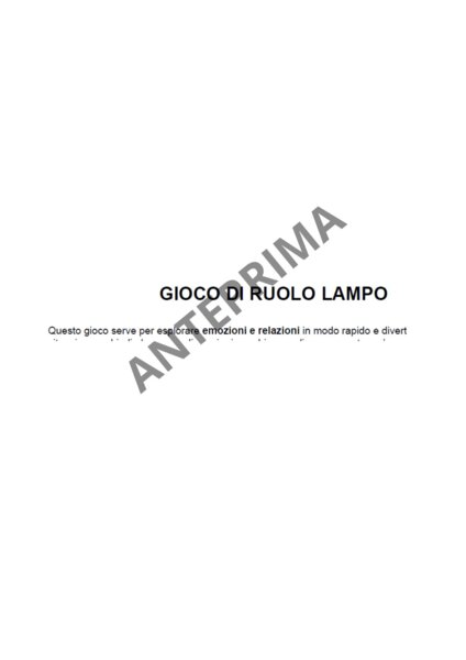 Gioco di Ruolo Lampo: Esploriamo le Emozioni!