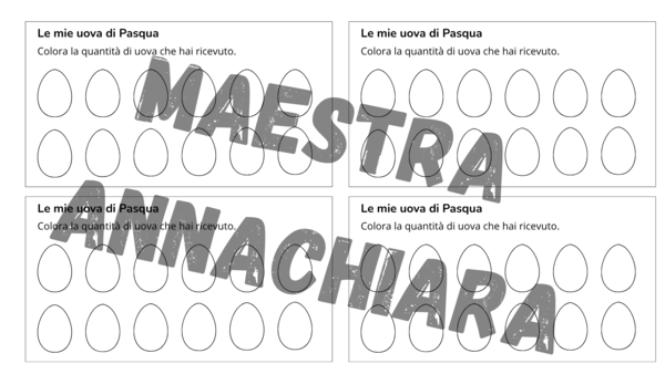 Istogramma sulle uova di Pasqua
