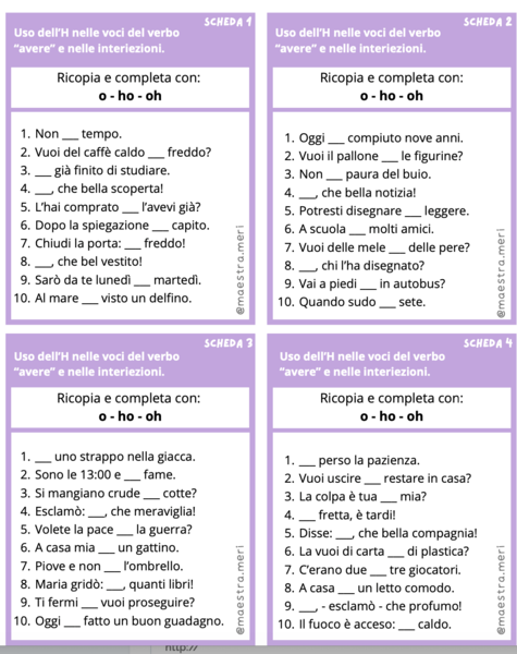 Carte ortografiche 2