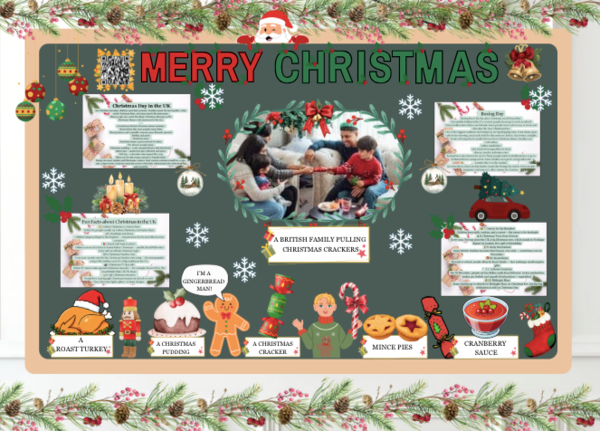 🎄 Mega “Merry Christmas” Set in English! 47 pages: Bulletin Board + Quiz + Listening + Answer Key 🎄