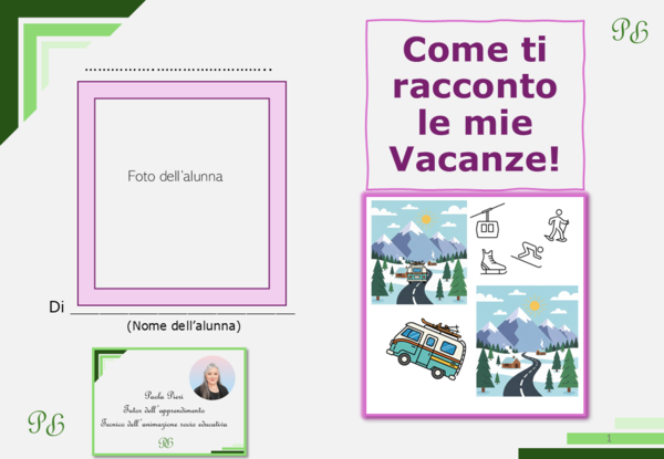 CAA- Come ti racconto le mie vacanze! - In Pittogrammi