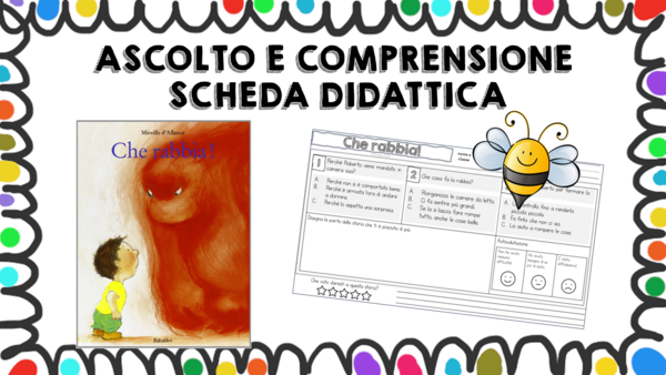 Che rabbia! - scheda didattica comprensione