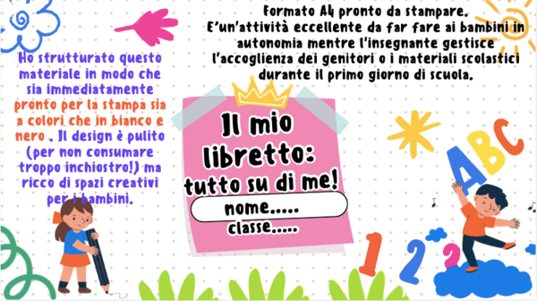 Libretto Accoglienza Primi Giorni: "Tutto su di me!" - Scuola Primaria
