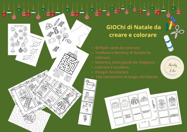 Giochi di Natale da colorare e creare