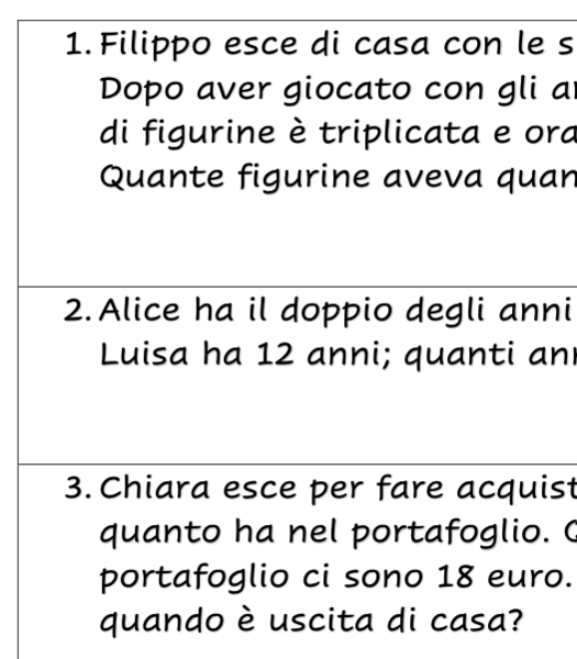 PROBLEMI CON DATI NASCOSTI