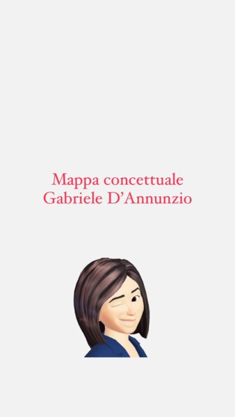 MAPPA CONCETTUALE - GABRIELE D'ANNUNZIO