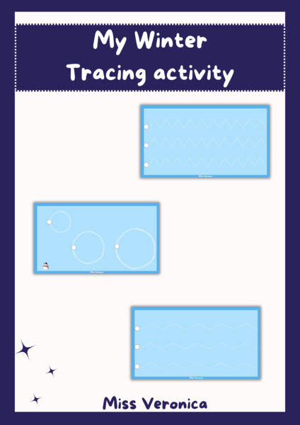 My Winter- Tracing Activity