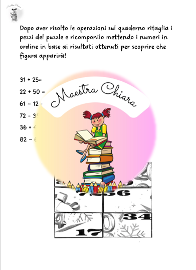 Puzzle scritta 2024 con operazioni!
