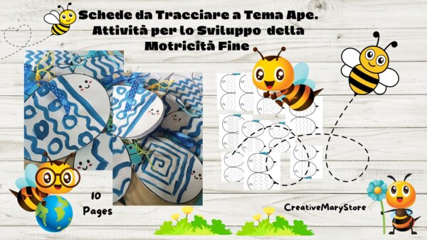 Schede da Tracciare a Tema Ape